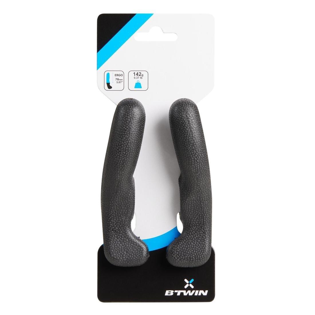 Ergonomic Bar Ends, Black, , medium