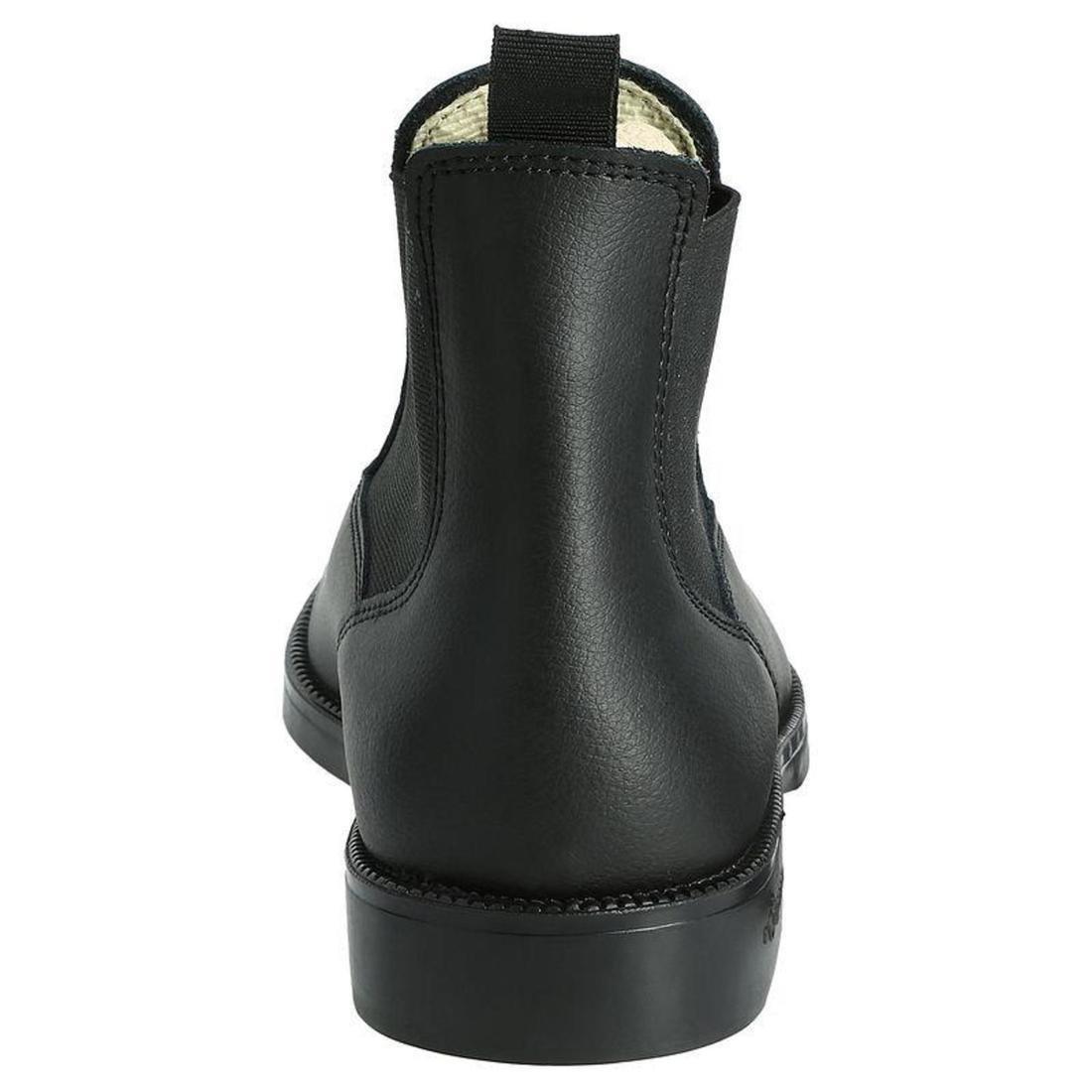 Adult Horse Riding Classic Leather Jodhpur Boots, Black, , large image number 2