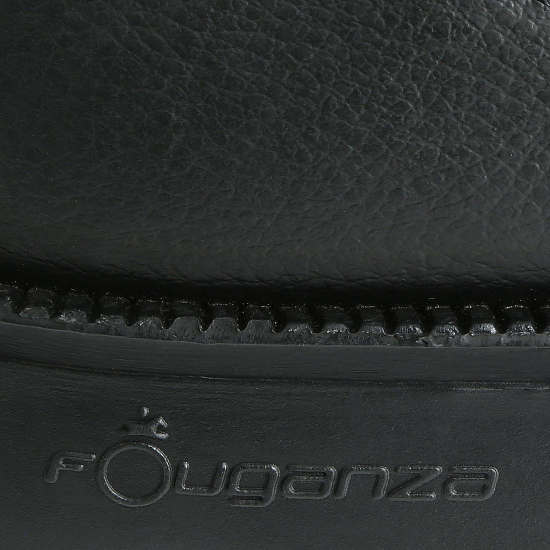 FOUGANZA - Adult Horse Riding Classic Leather Jodhpur Boots, Black