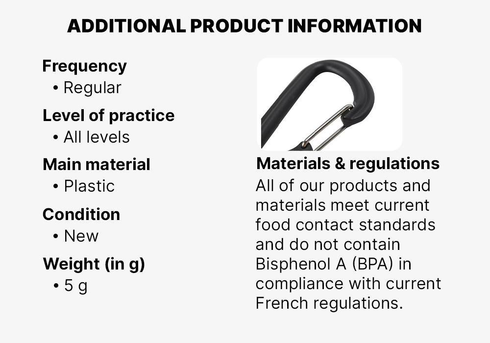 Plastic Campsite Snap Hook for Cutlery, Granite, No Color, medium