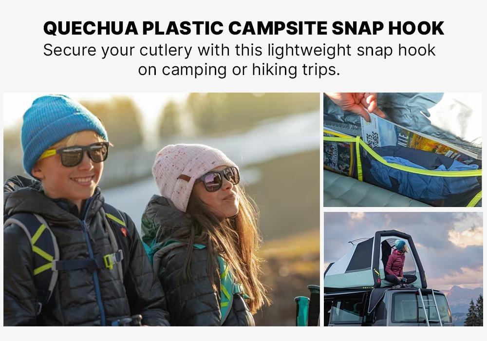 Plastic Campsite Snap Hook for Cutlery, Granite, No Color, medium