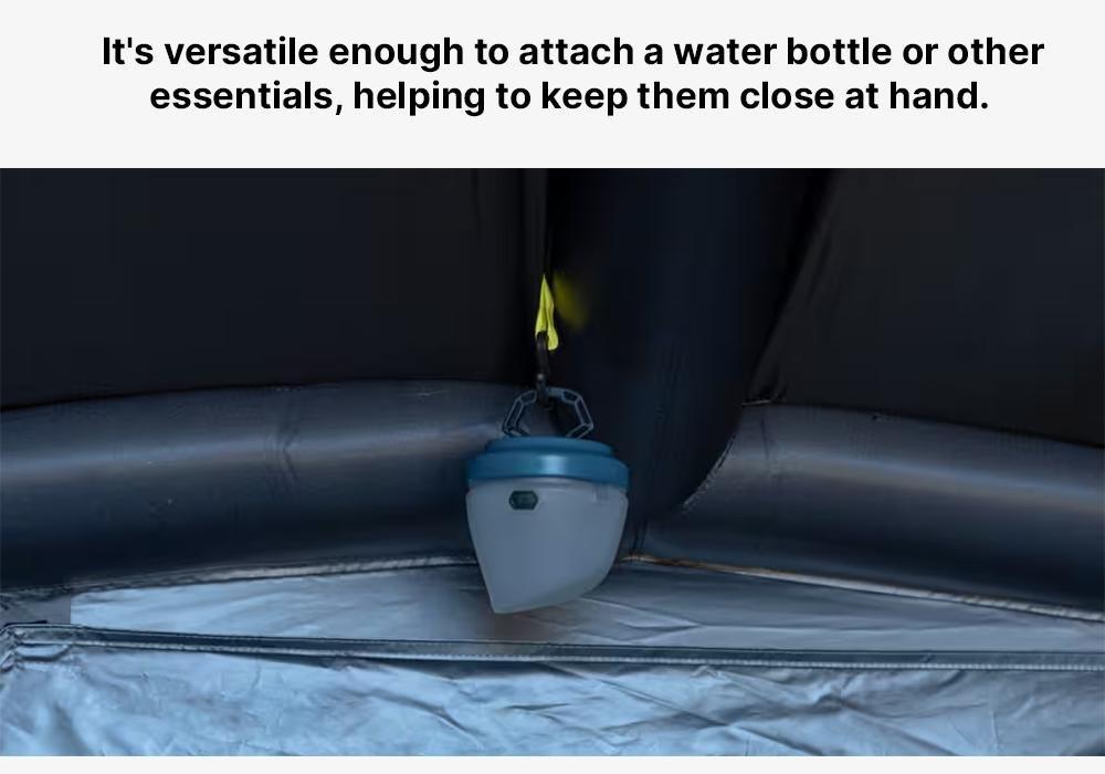 Plastic Campsite Snap Hook for Cutlery, Granite, No Color, medium