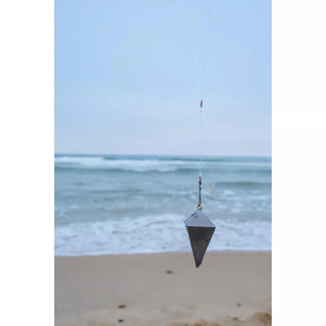 Fishing Surfcasting Pyramid Sinker x2, No Color, medium