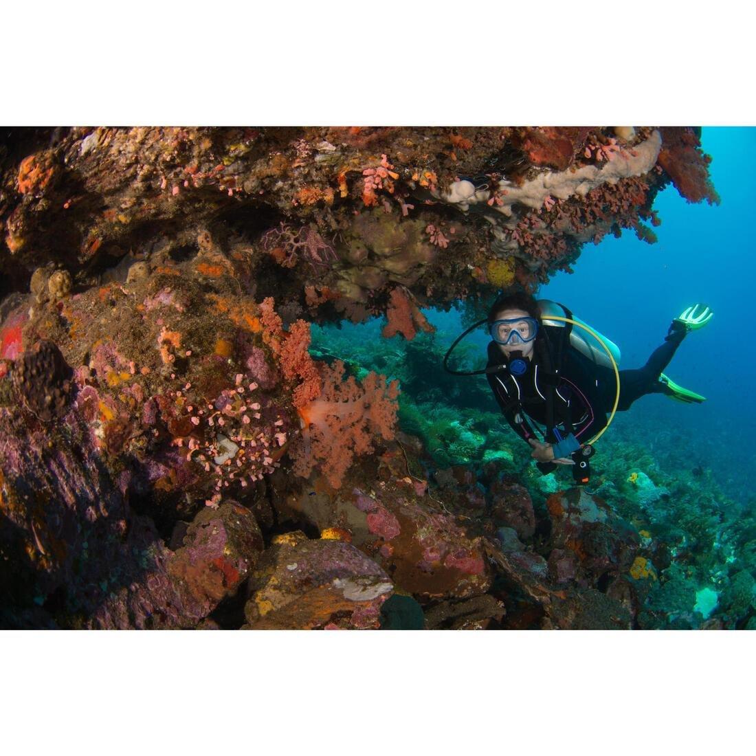 Adjustable Scuba Diving Fins Avanti Tre Superchannel ABS - Yellow/Black, No Color, large image number 1