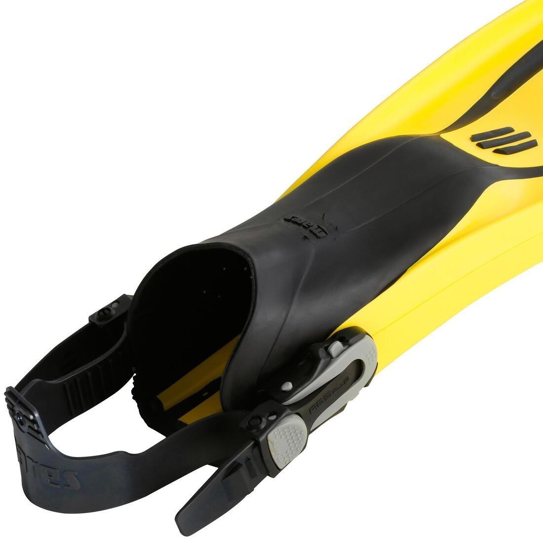 Adjustable Scuba Diving Fins Avanti Tre Superchannel ABS - Yellow/Black, , large image number 5