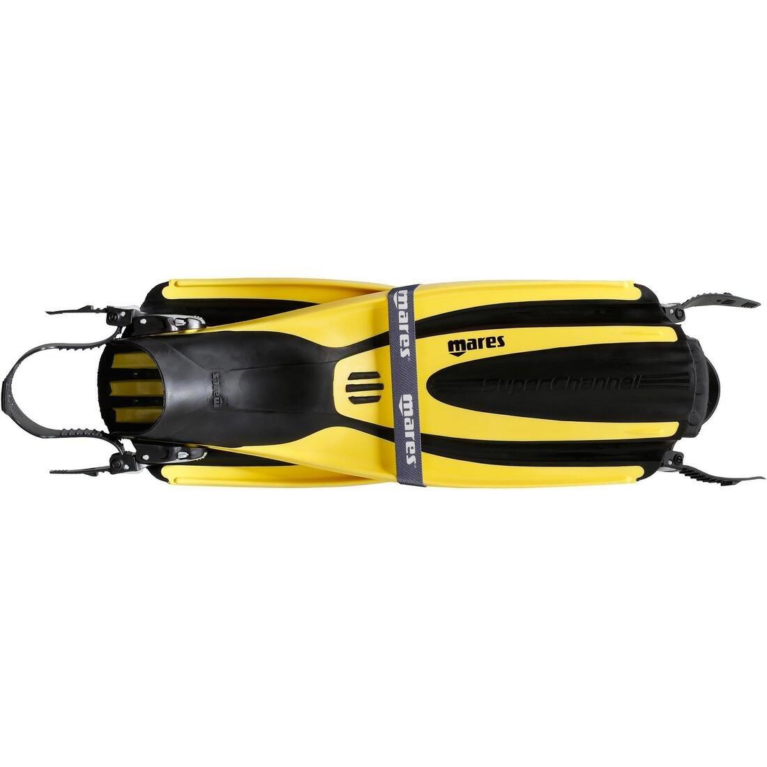 Adjustable Scuba Diving Fins Avanti Tre Superchannel ABS - Yellow/Black, , large image number 7