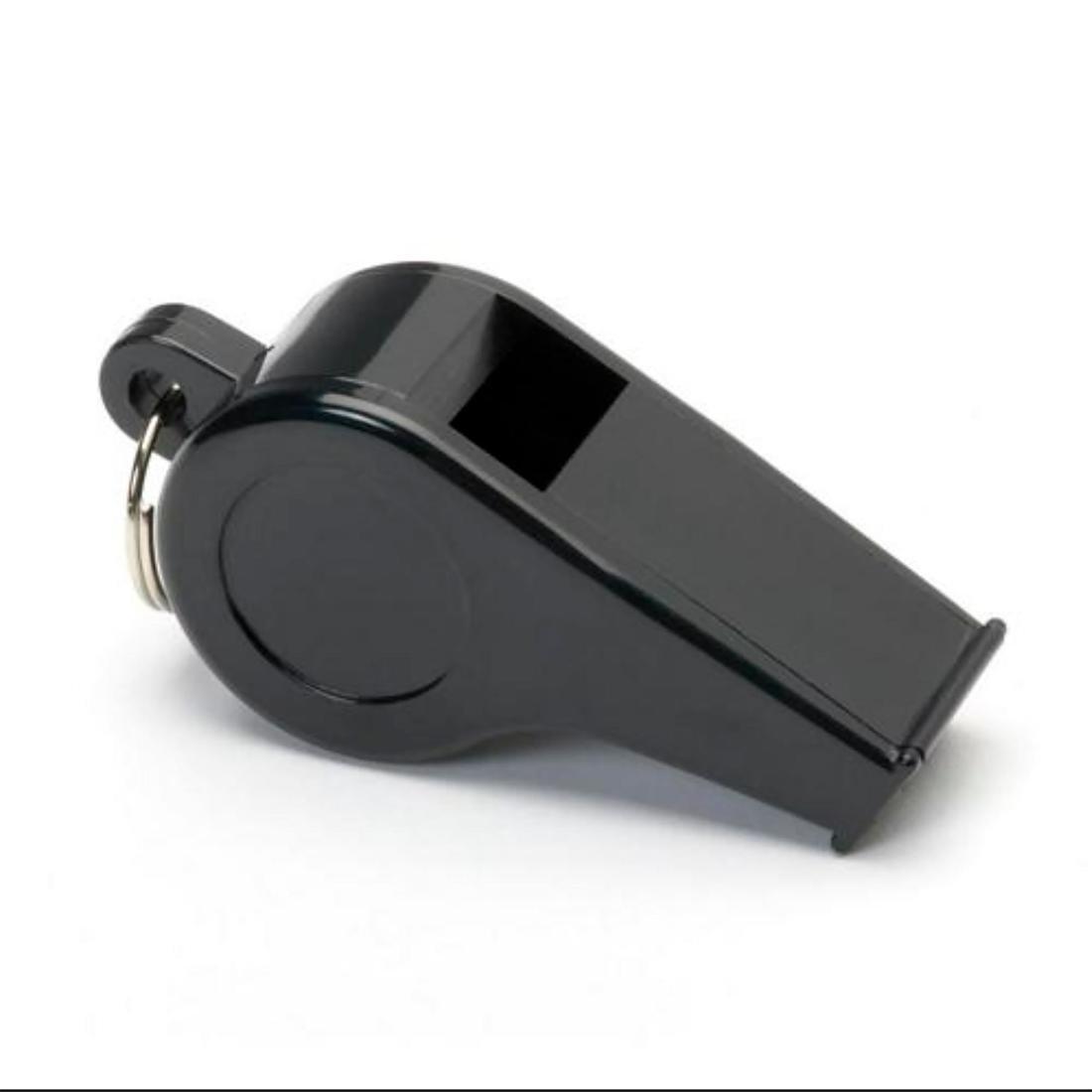 Black Plastic Whistle, No Color, large image number 3