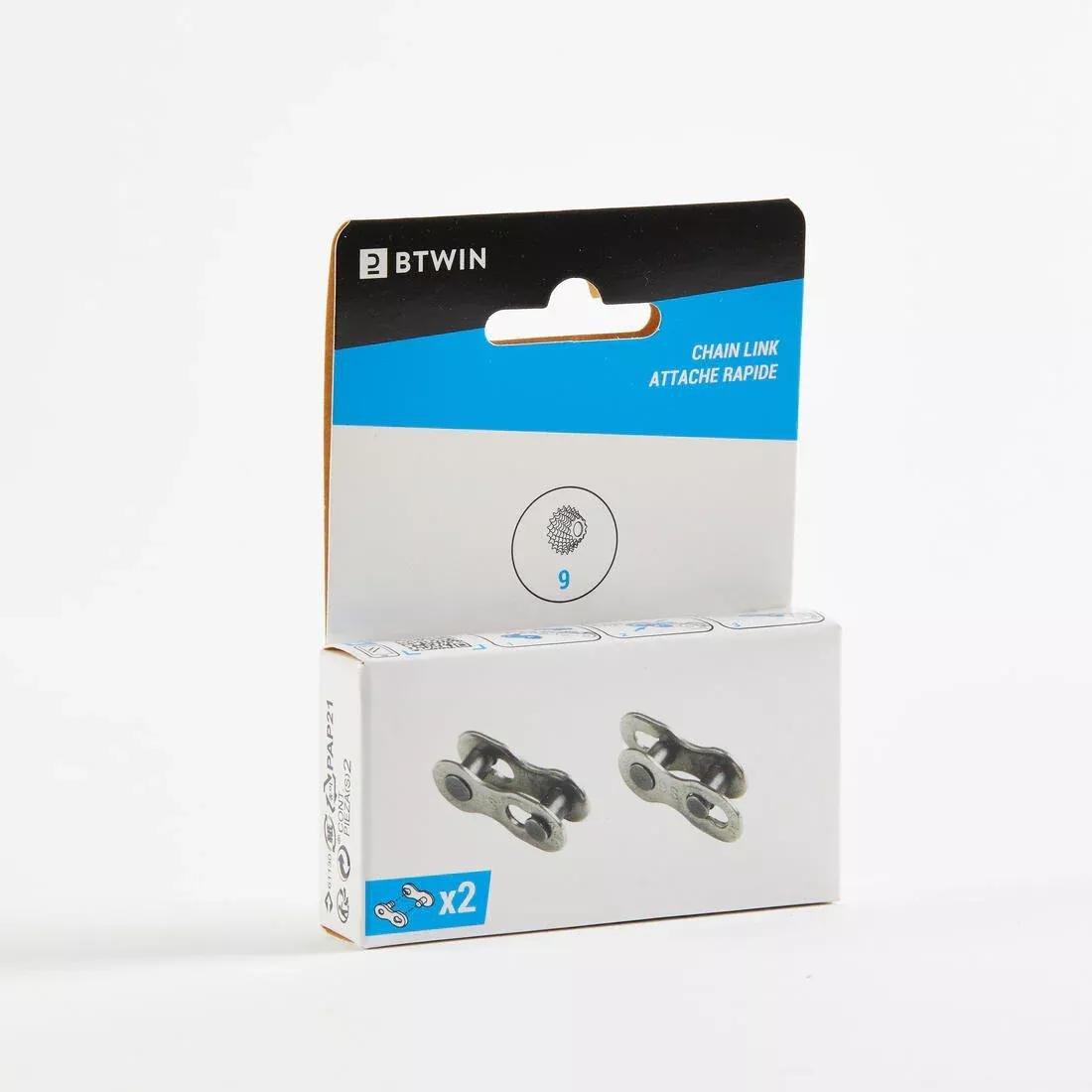 Quick Release Links for 9-Speed Chain, Twin-Pack, No Color, large image number 2