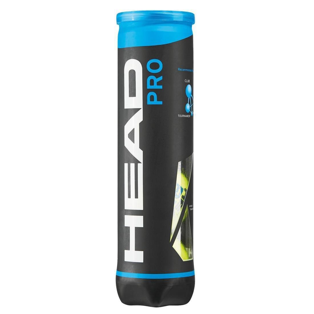 Pro Tennis Balls 4-Pack, Yellow, No Color, large image number 0
