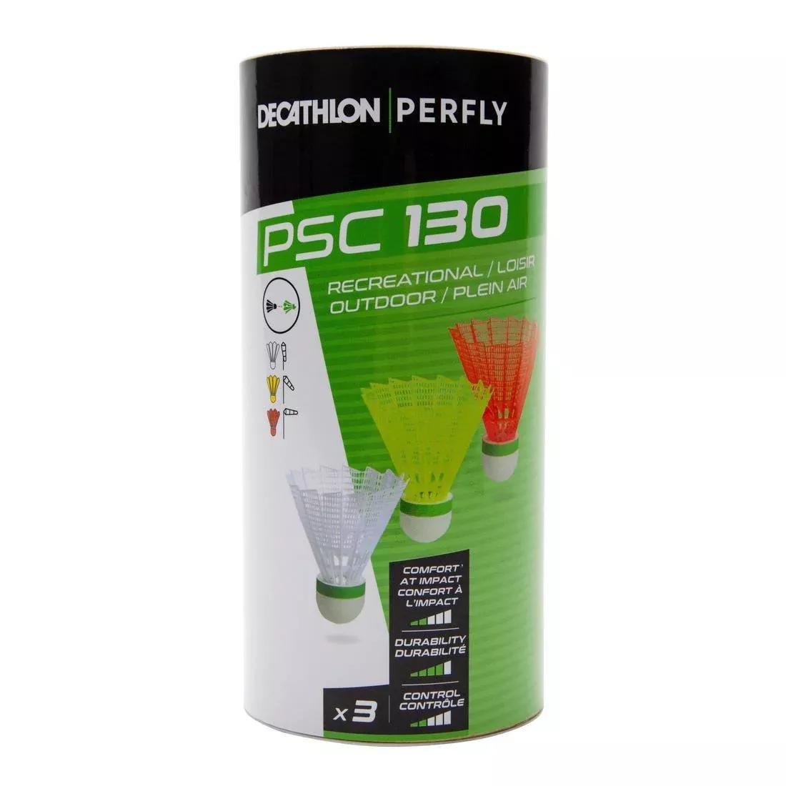 Outdoor Badminton Shuttlecock X 3-White, No Color, large image number 0