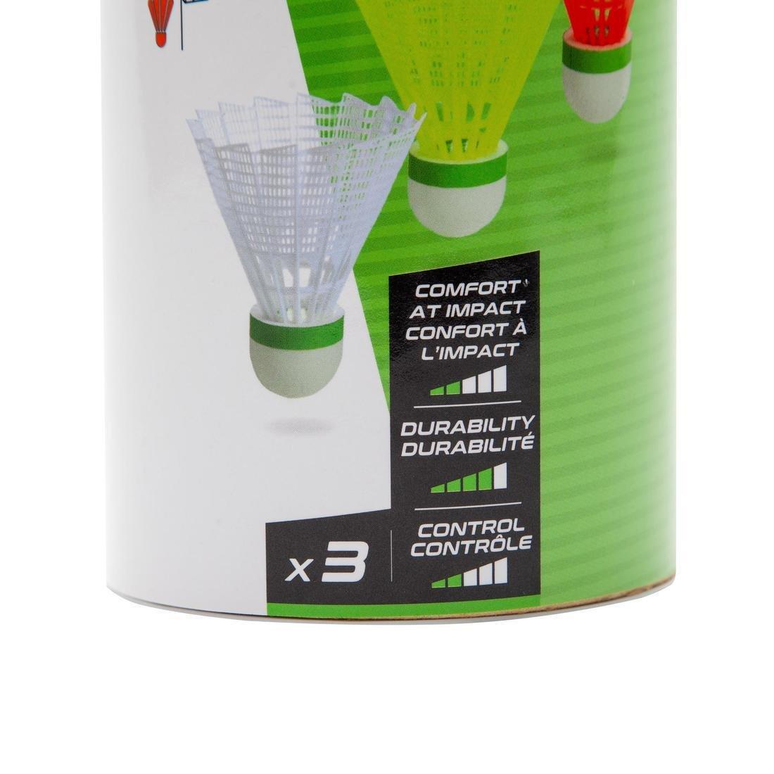 Outdoor Badminton Shuttlecock X 3-White, No Color, large image number 2