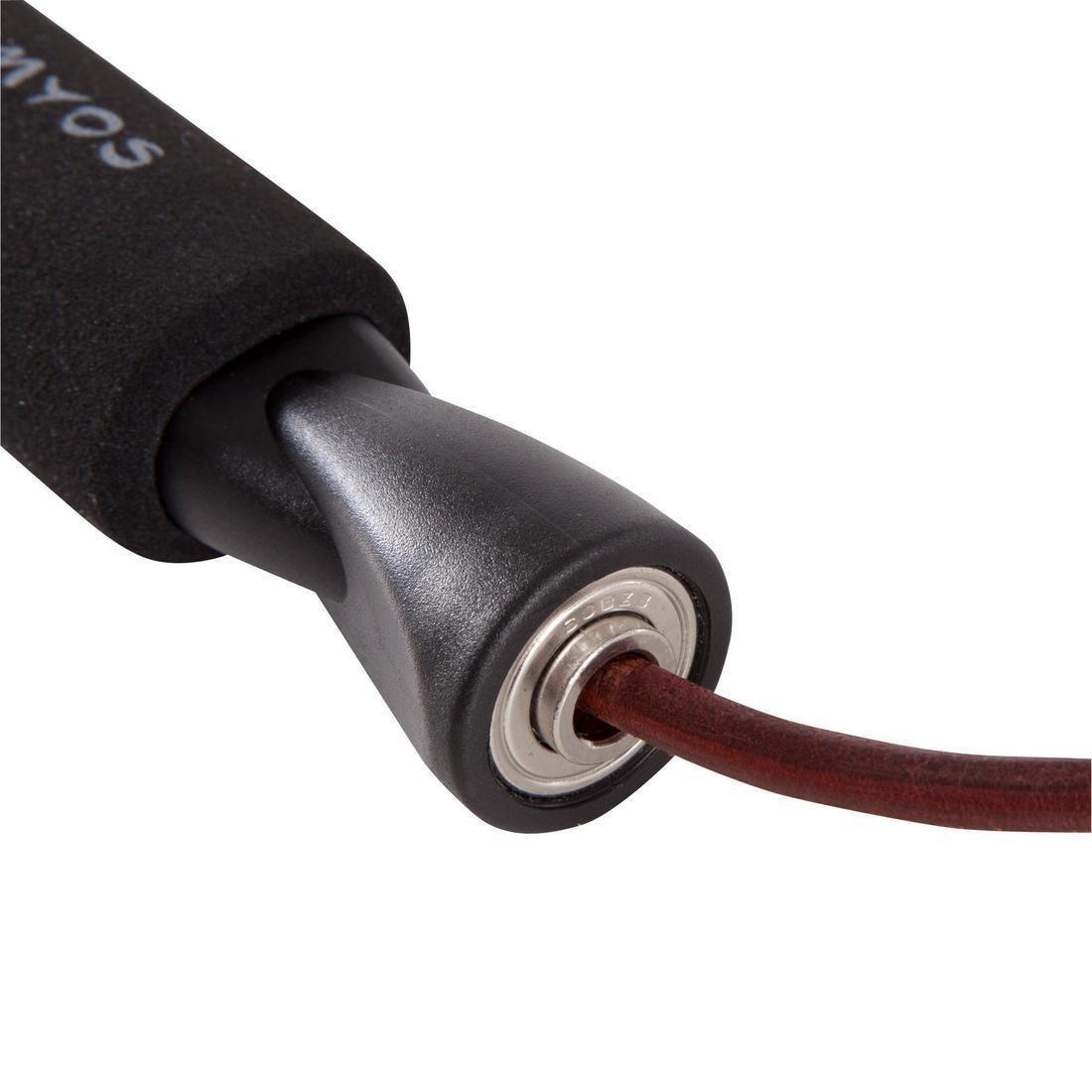 Leather Skipping Rope, Brown, No Color, large image number 3