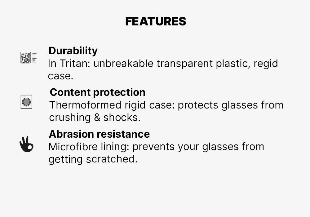 Rigid Glasses Case, Black, No Color, large image number 8