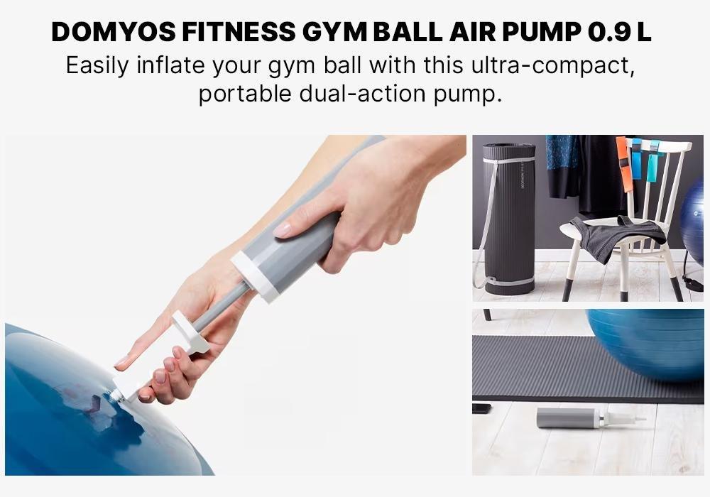 DOMYOS - Fitness Ball Pump 100-White