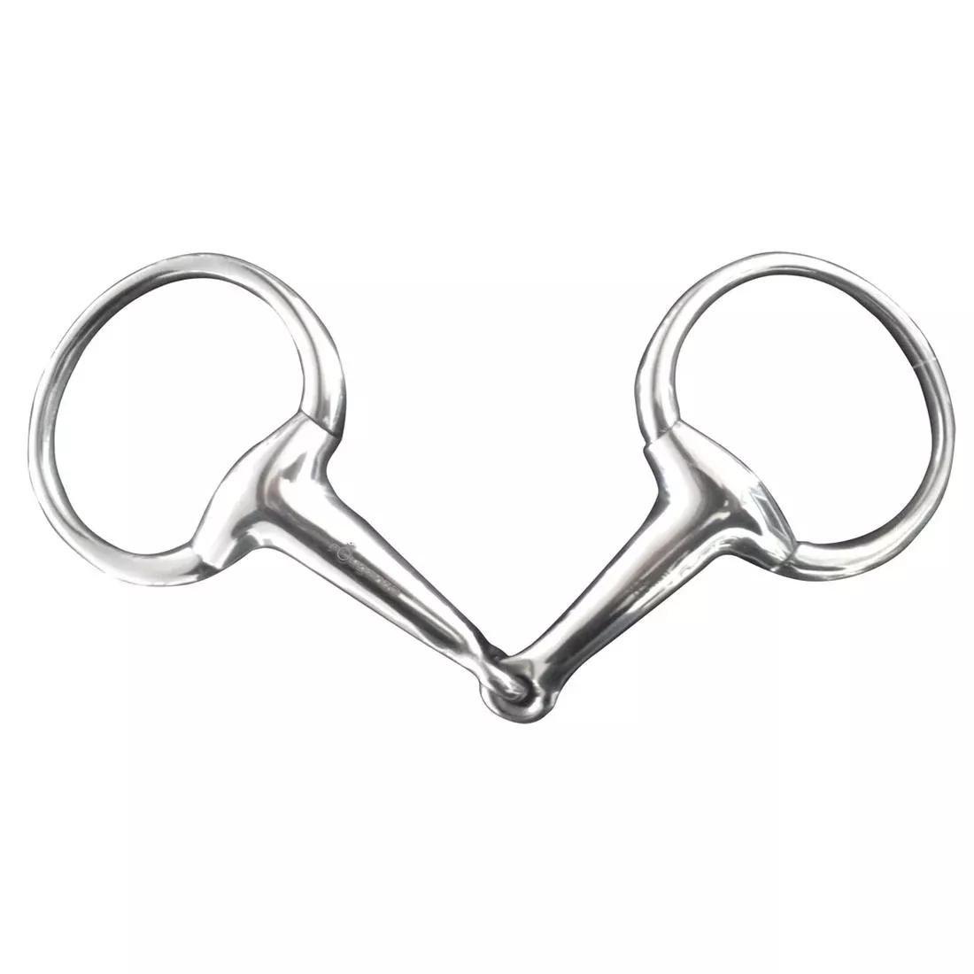 Horse Riding Eggbutt Snaffle Bit For Horse And Pony - Stainless Steel, White, No Color, large image number 0