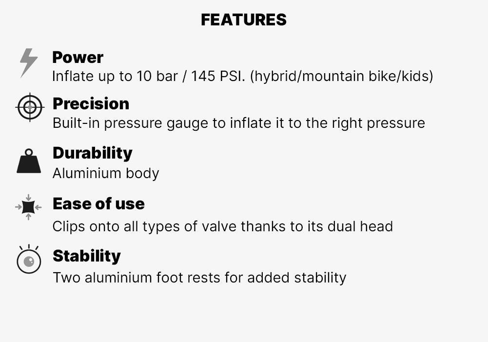 900 Floor Pump, Black, No Color, medium