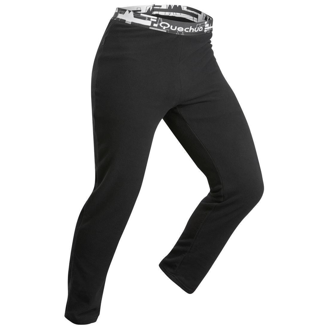 Men's Fleece Tights, Black, , large image number 2