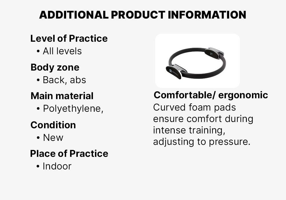 Fitness Pilates Ring, Grey, No Color, large image number 12