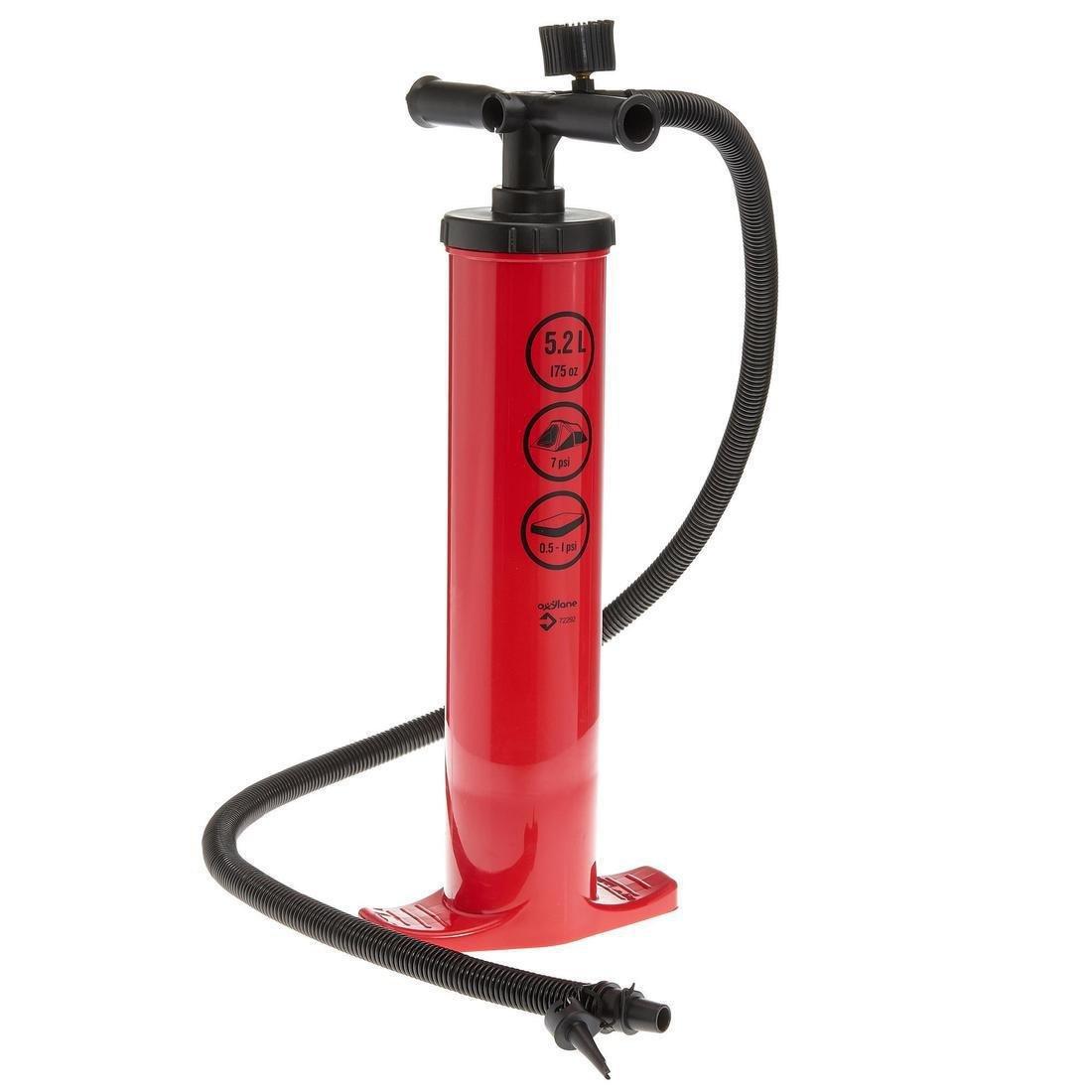Double Action Hand Pump 7 Psi Recommended For Inflatable Tent, Red, No Color, large image number 1