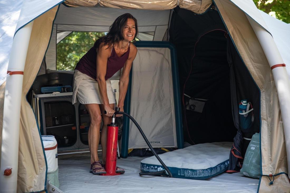 Double Action Hand Pump 7 Psi Recommended For Inflatable Tent, Red, No Color, large image number 7