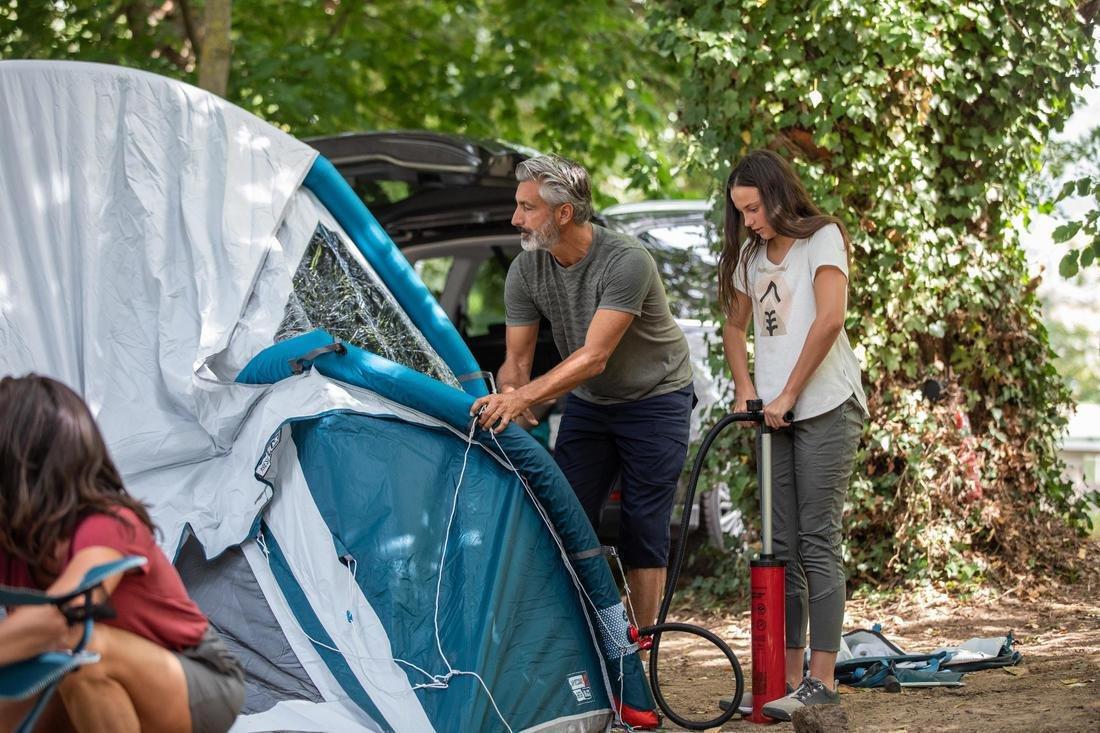 Double Action Hand Pump 7 Psi Recommended For Inflatable Tent, Red, No Color, large image number 8