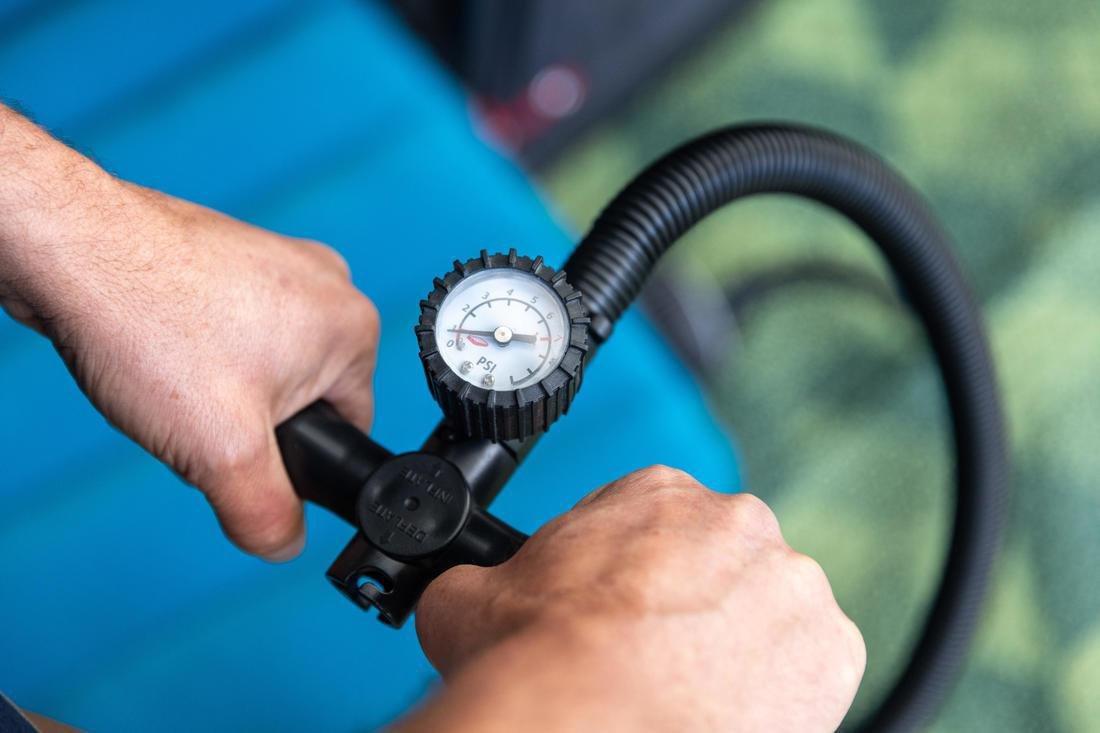 Double Action Hand Pump 7 Psi Recommended For Inflatable Tent, Red, No Color, large image number 9