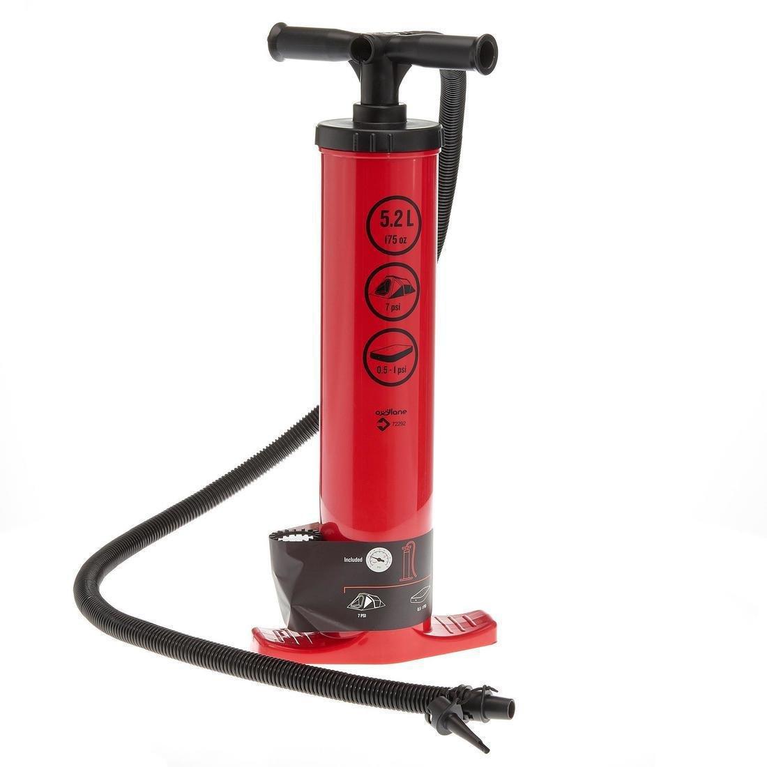 Double Action Hand Pump 7 Psi Recommended For Inflatable Tent, Red, No Color, large image number 11