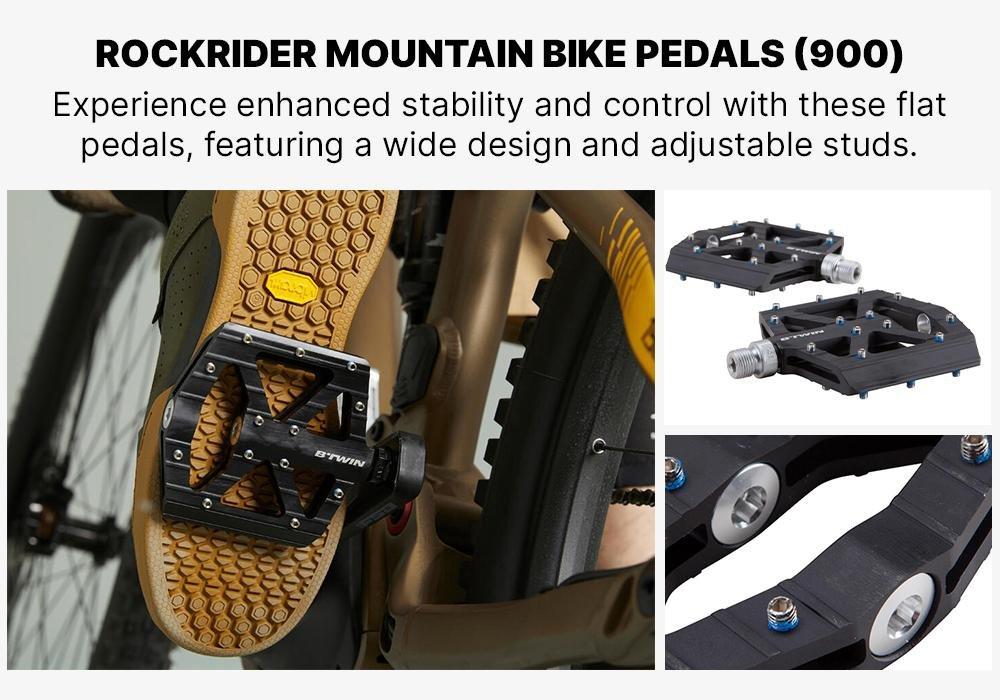 Flat Mountain Bike Pedals, No Color, large image number 4