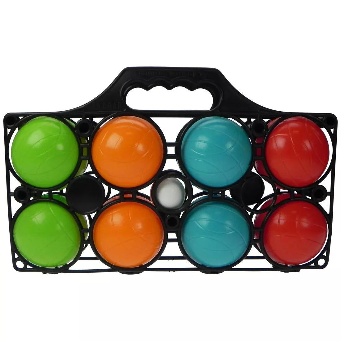 8 Plastic Petanque Boules, No Color, large image number 0