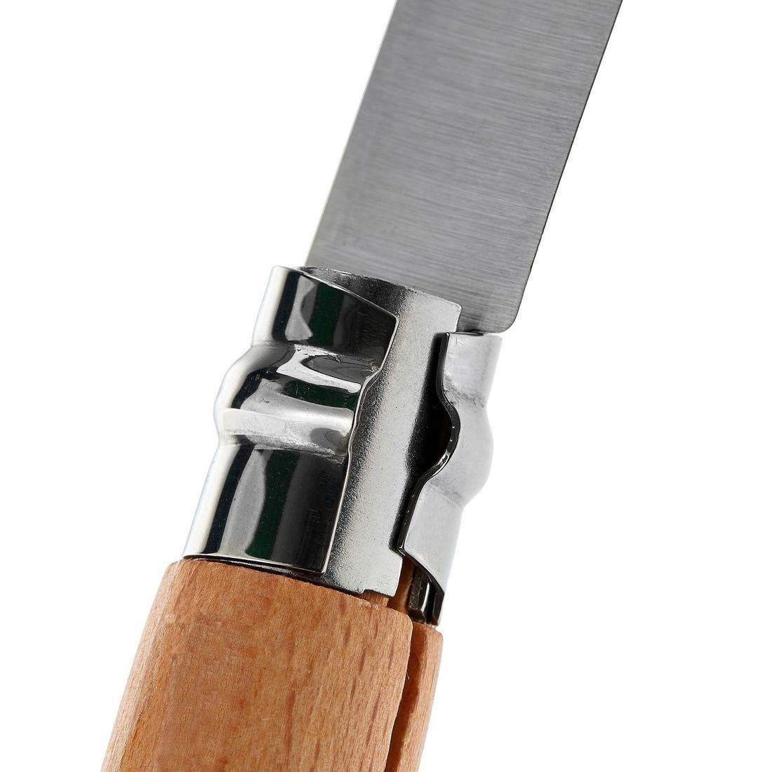 Opinel Number 8 Stainless Hiking Knife, Brown, No Color, large image number 3