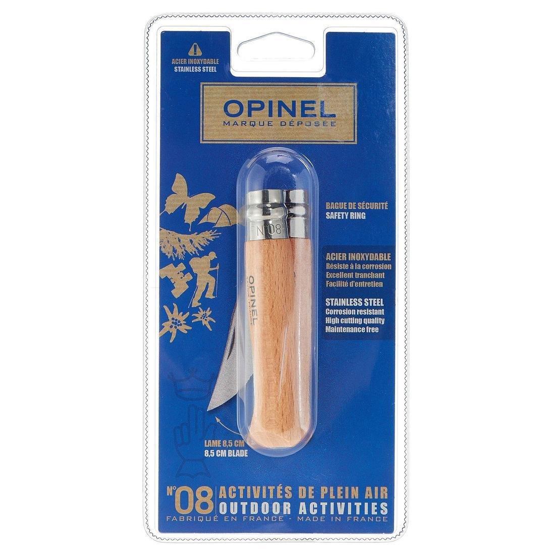 Opinel Number 8 Stainless Hiking Knife, Brown, No Color, large image number 5