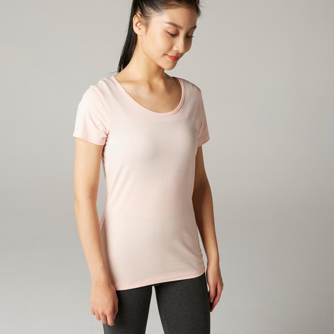 100% Cotton Fitness T-Shirt-White, No Color, large image number 10