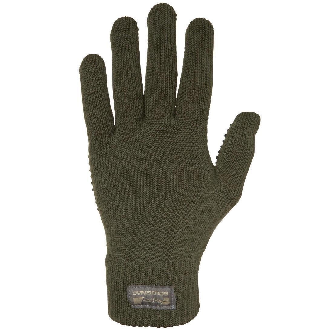 Warm Gloves With Pimpled Palm, Green, 5401_000, medium