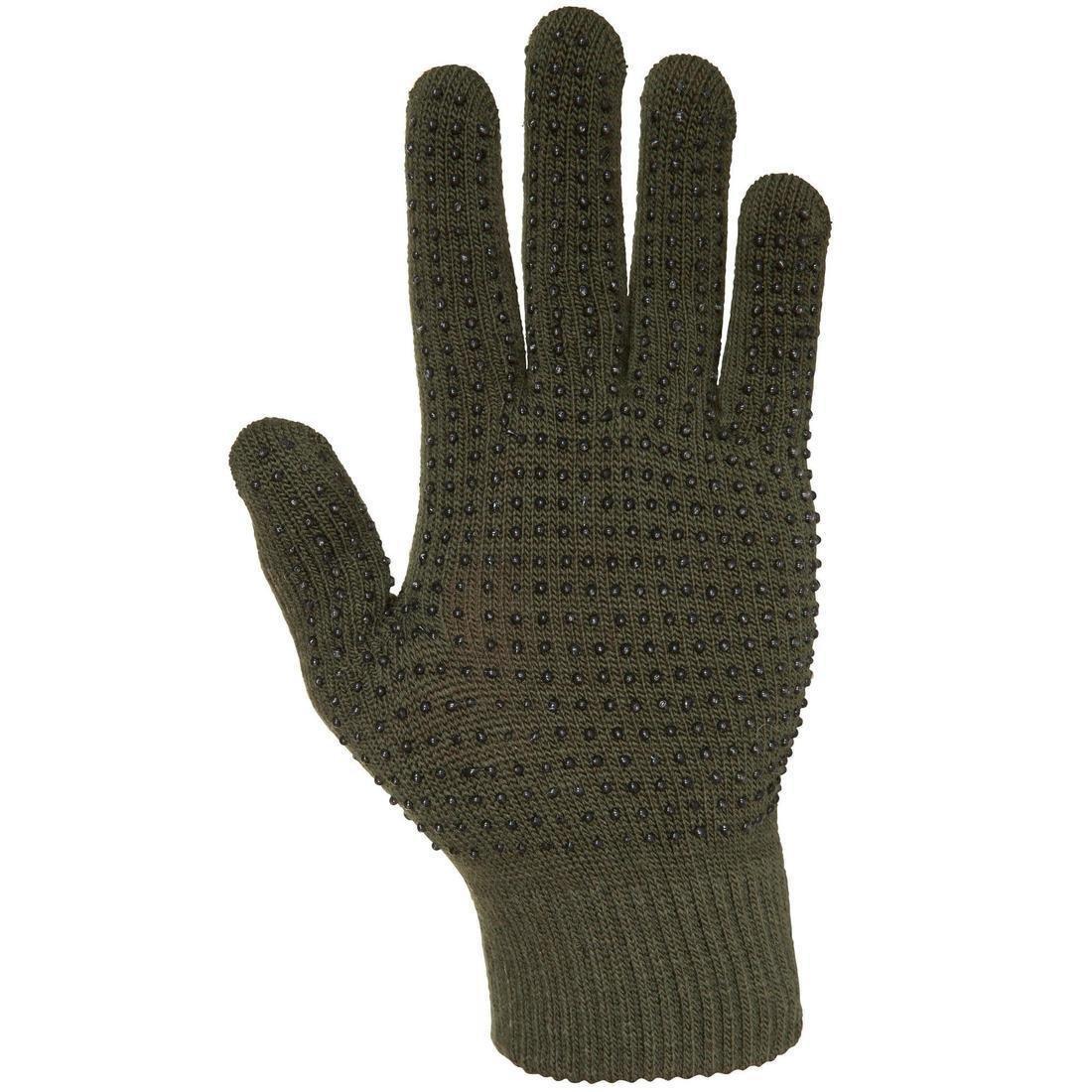 Warm Gloves With Pimpled Palm, Green, 5401_000, large image number 1