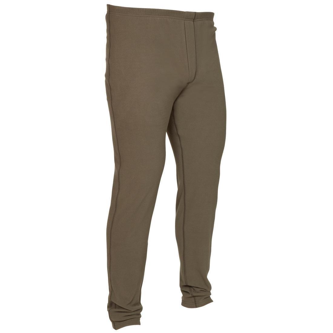 Men Base Layer Fleece Pants - 100, Green, 5401_000, large image number 0