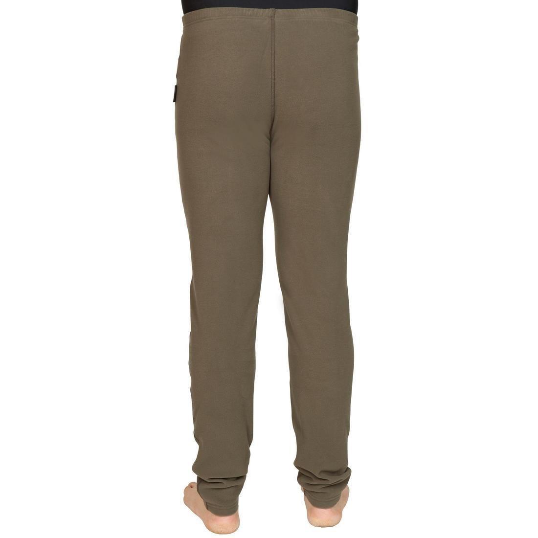 Men Base Layer Fleece Pants - 100, Green, 5401_000, medium