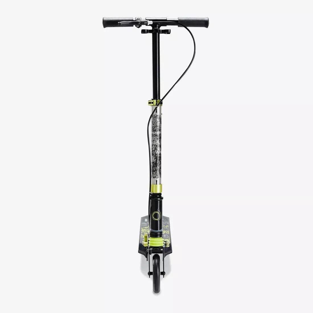 Mid Kids Scooter With Handlebar Brake And Suspension, Black, No Color, large image number 10