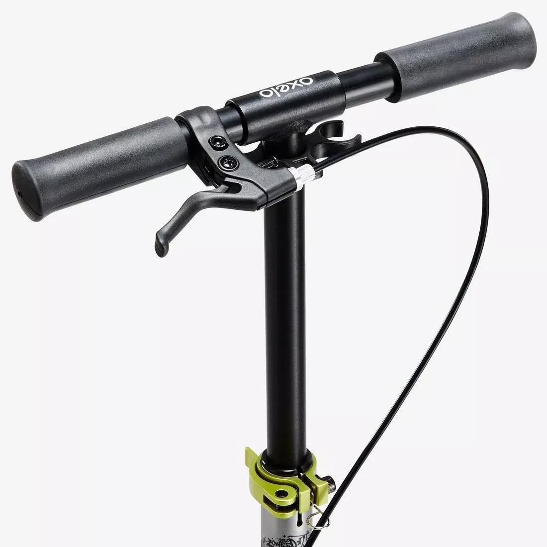 Mid Kids Scooter With Handlebar Brake And Suspension, Black, No Color, large image number 11