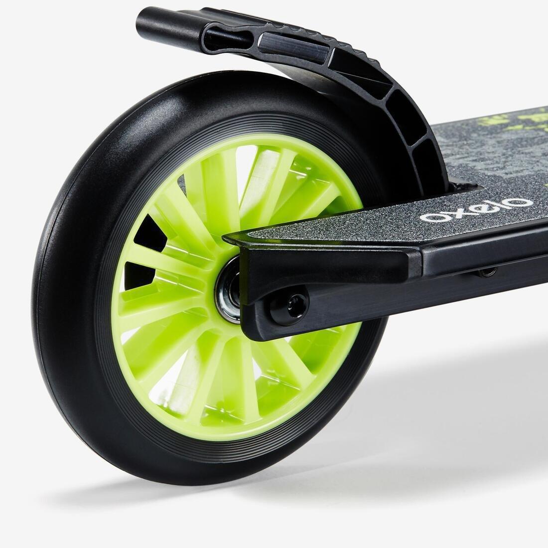 Mid Kids Scooter With Handlebar Brake And Suspension, Black, No Color, large image number 12