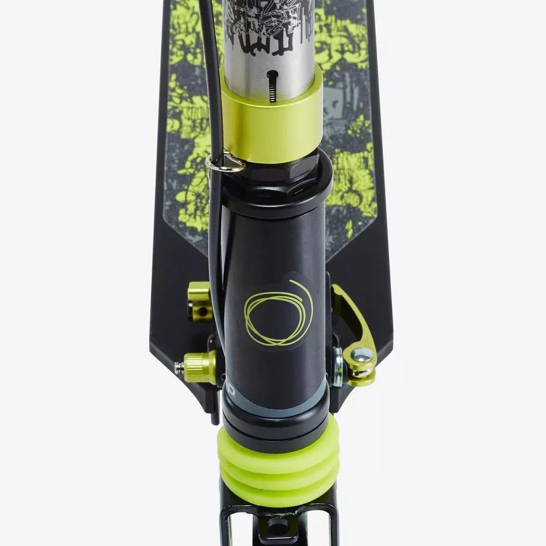 Mid Kids Scooter With Handlebar Brake And Suspension, Black, No Color, large image number 14