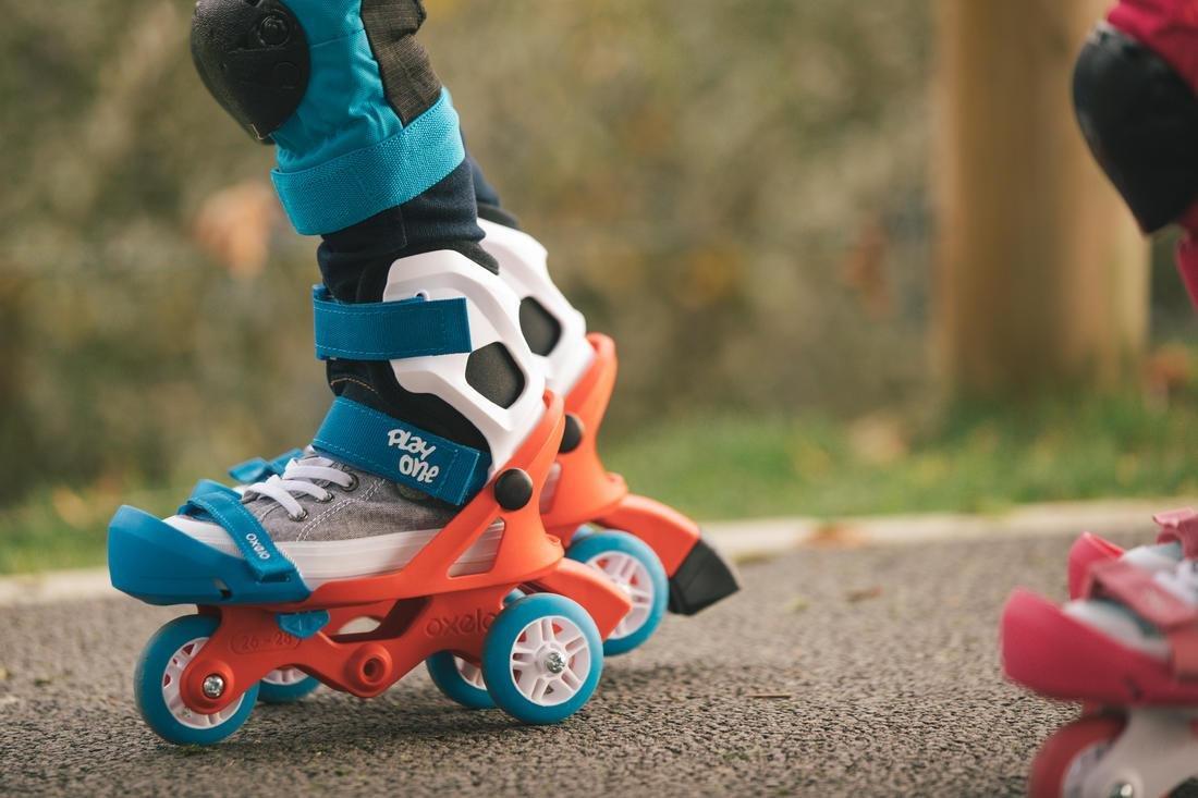 Kids Set Of Inline Skate Protectors Play One, Blue, No Color, large image number 3