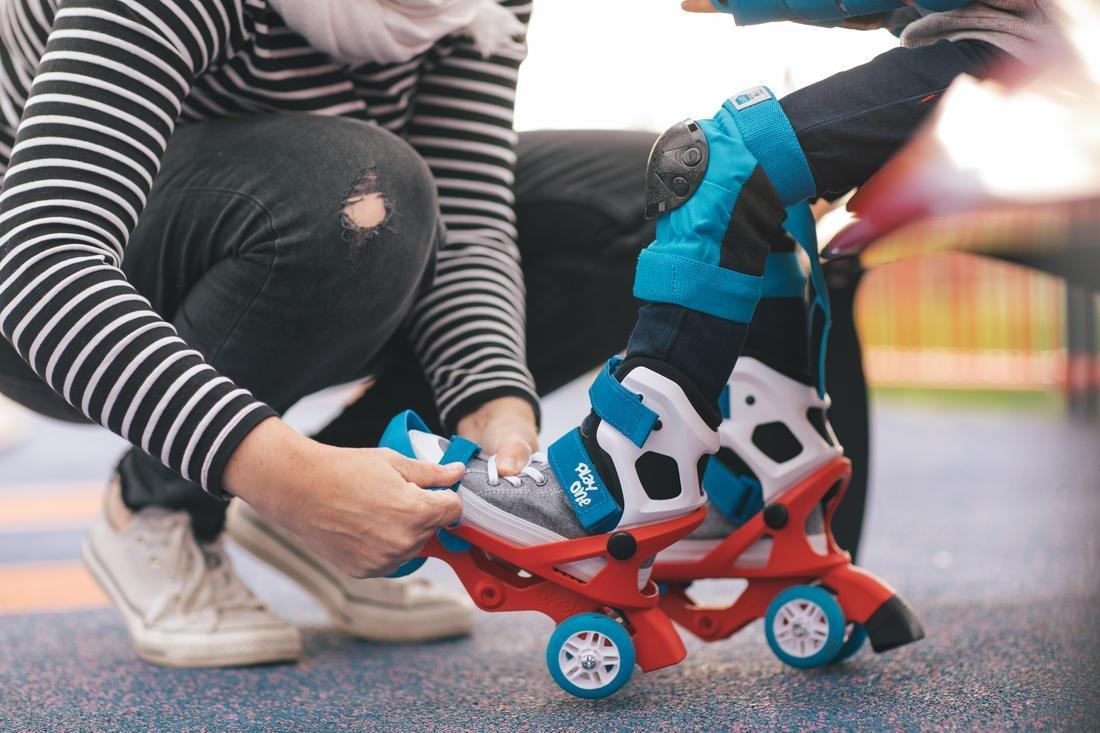 Kids Set Of Inline Skate Protectors Play One, Blue, No Color, large image number 4