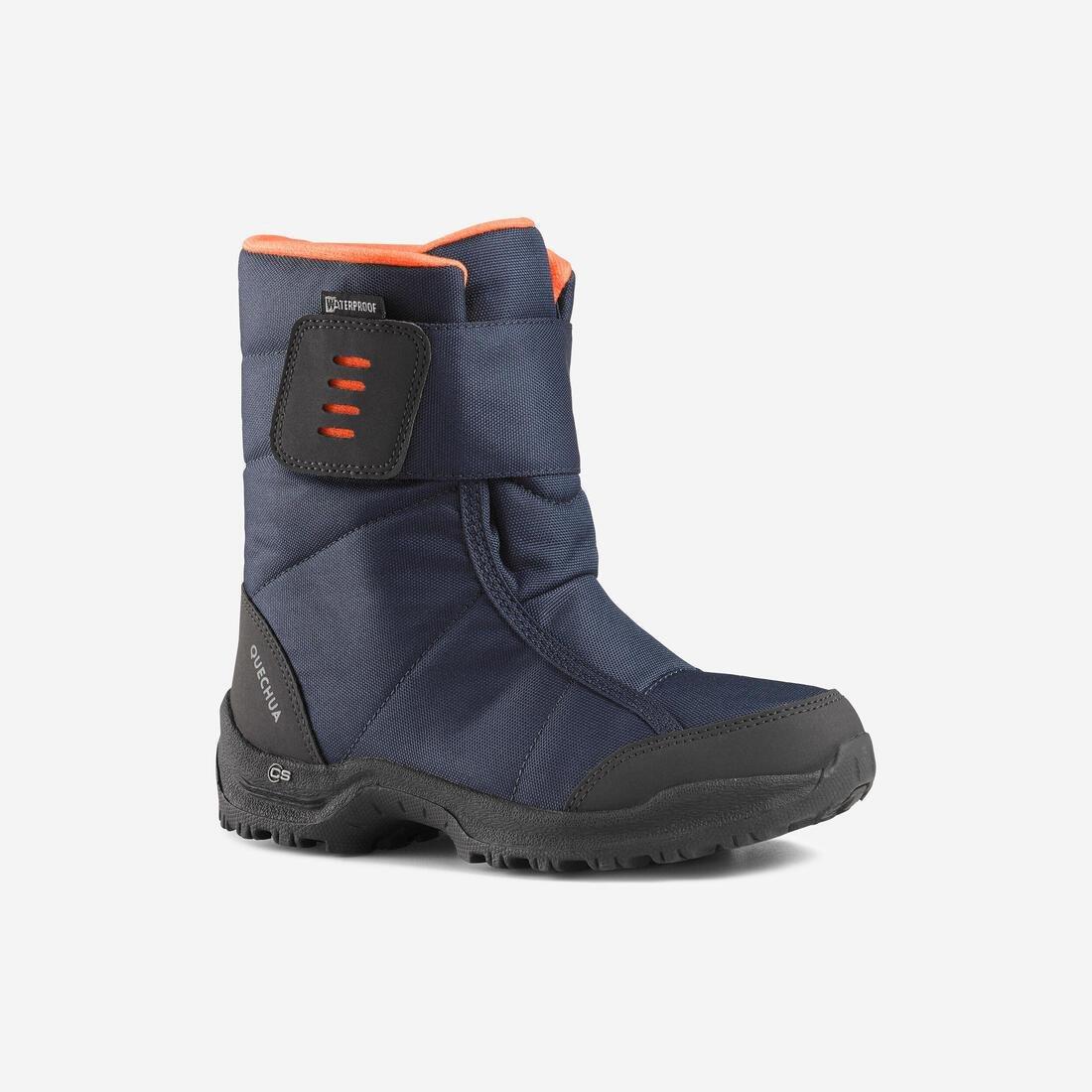 Kids WarmWaterproof Snow Hiking Boots Sh100 X-Warm, Black, , large image number 6