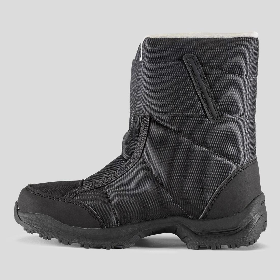 Kids WarmWaterproof Snow Hiking Boots Sh100 X-Warm, Black, , large image number 13