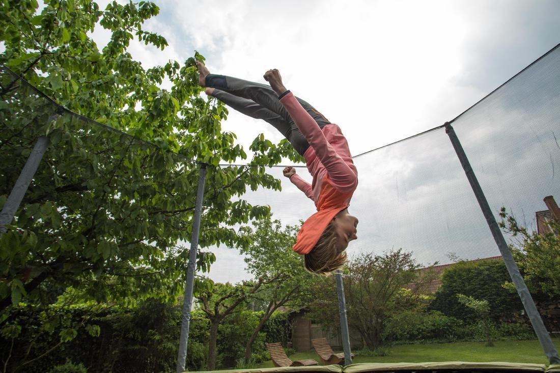 Round Trampoline With Safety Net - 420, Grey, No Color, large image number 10