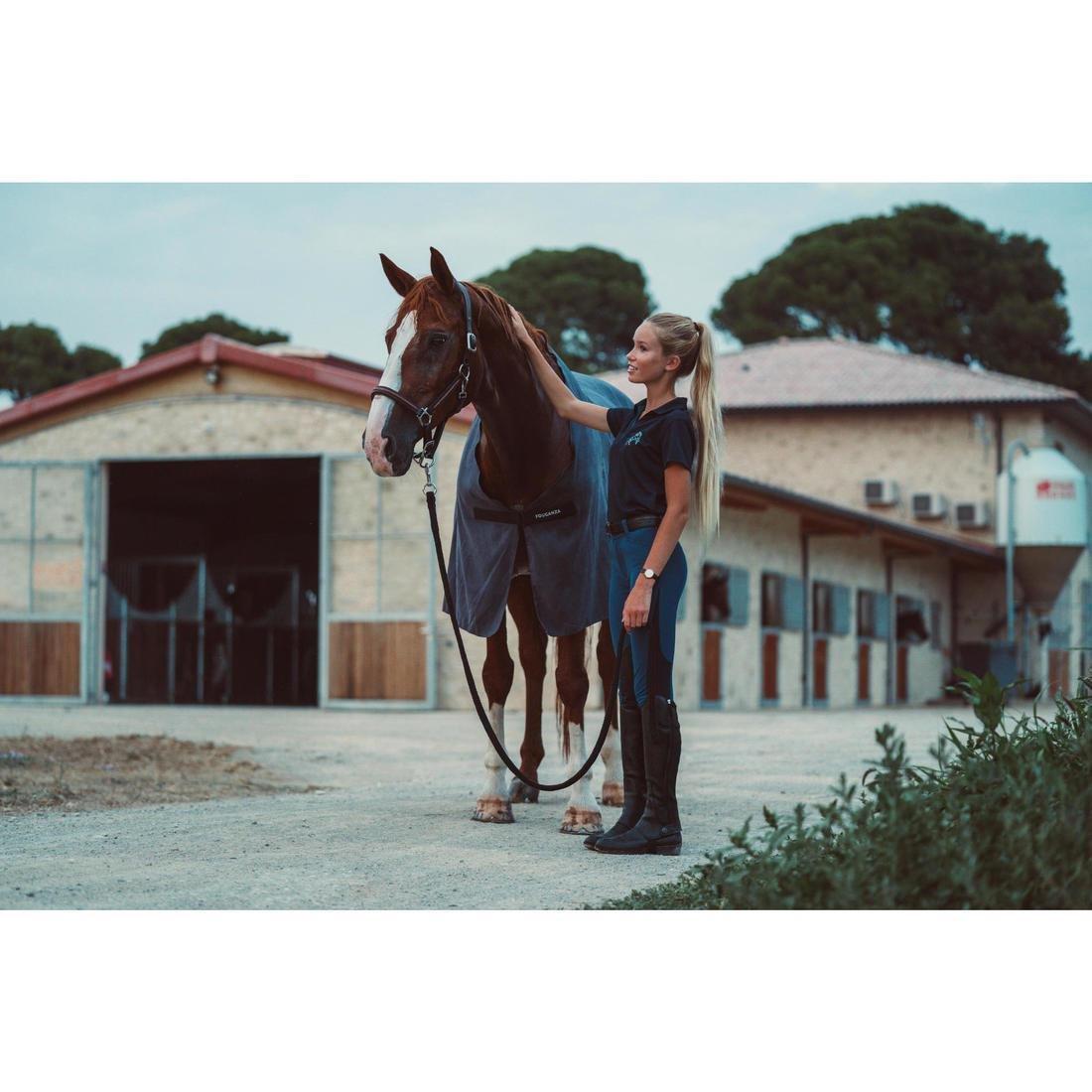 Horse Riding Drying Rug For Horse And Pony, Grey, No Color, large image number 1
