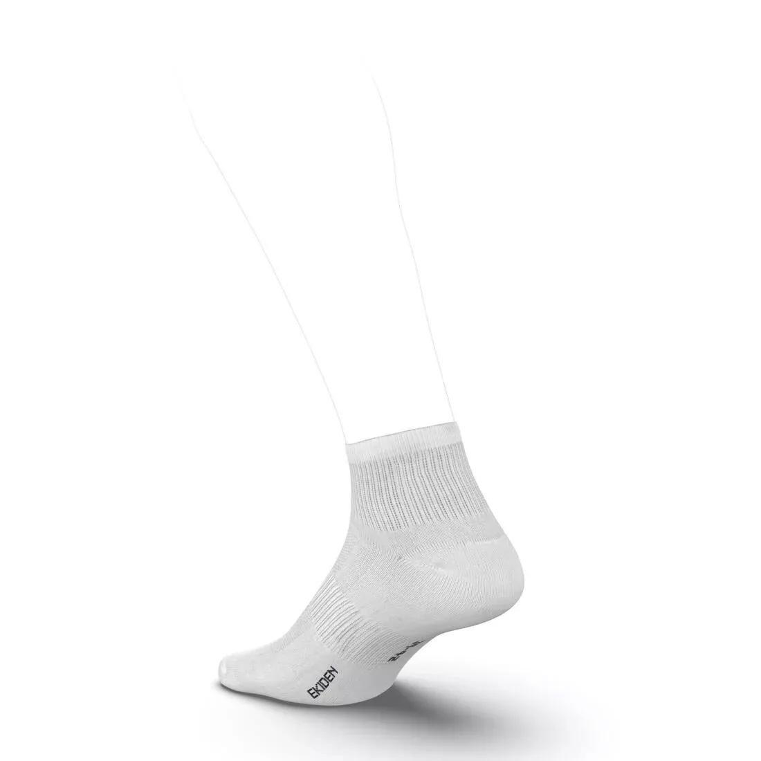 Unisex Pack of 3 Running Socks, White, , large image number 12