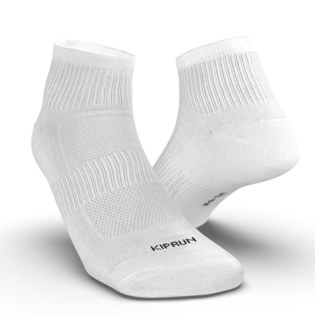 Unisex Pack of 3 Running Socks, Black, No Color, medium