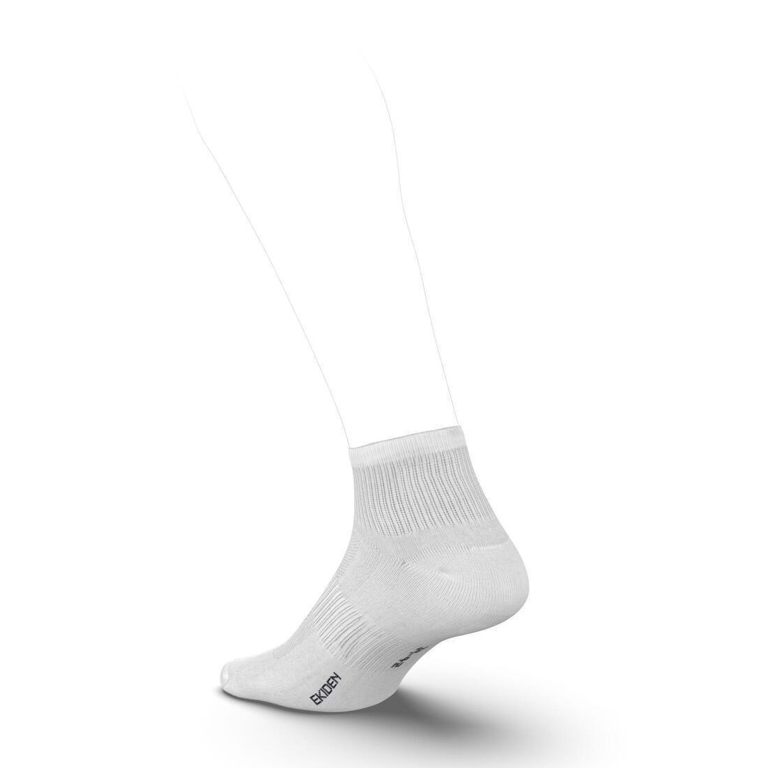 Unisex Pack of 3 Running Socks, Black, , large image number 3