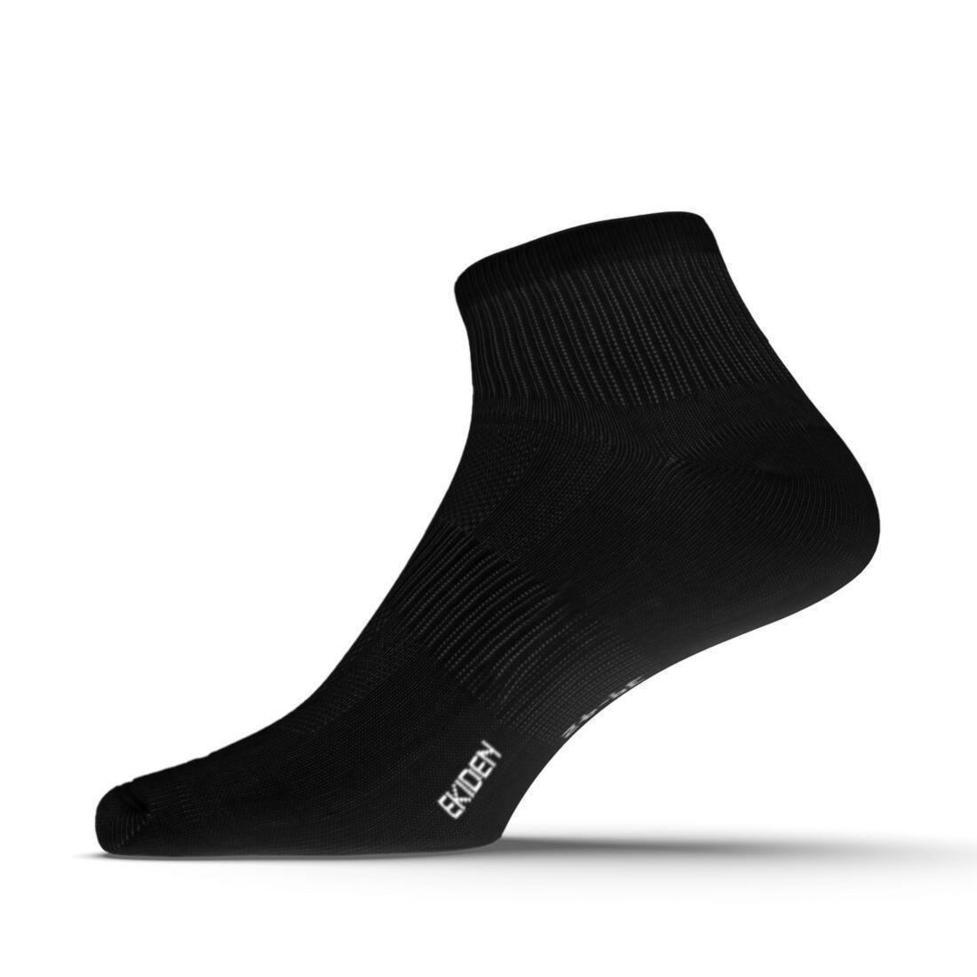 Unisex Pack of 3 Running Socks, Black, , large image number 6